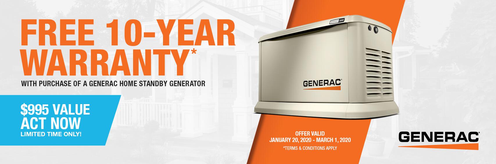 Homestandby Generator Deal | Warranty Offer | Generac Dealer | Hummelstown, PA